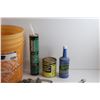 Image 2 : *Home Depot Bucket, Plastic Roof Cement, 4 Cycle Engine Oil, Acoustical Sealant, Cement Mixer, Spray