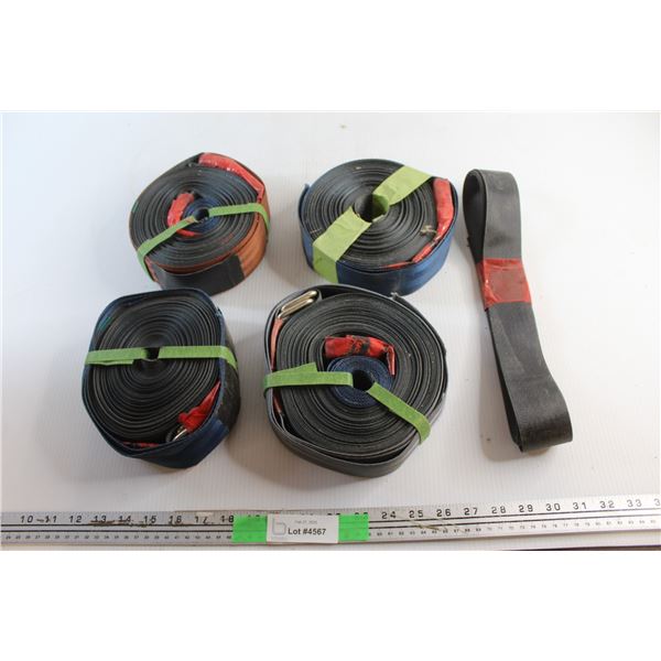 (4) Ratchet Straps and Strap