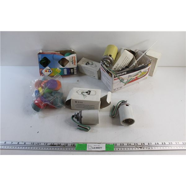 Light Bulb Sockets, Light Bulbs and Misc