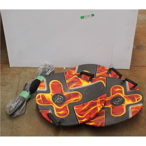 (3) 24'' Snow Slides and Tent Poles