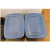 Image 3 : *(3) Plastic Tubs and (2) Lids 15'' x 23'' x 17''
