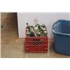 Image 3 : *Plastic Tub 16'' x 17'' x 23'', Milk Crate and Vintage Pop Bottles