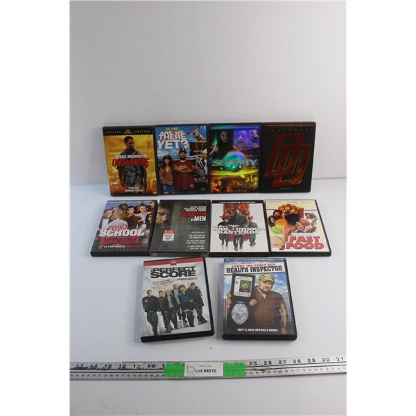 (10) DVD Movies - Old School, Inglourious Basterds and Are We There Yet