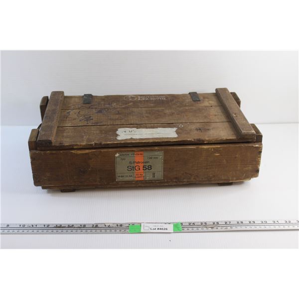 Wooden German Ammo Box 20 1/2'' x 5'' x 11''