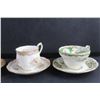 Image 3 : (4) Porcelain Tea Cup & Saucer Sets: Royal Albert & Foley