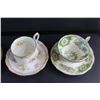 Image 5 : (4) Porcelain Tea Cup & Saucer Sets: Royal Albert & Foley