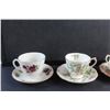 Image 2 : (4) Porcelain Tea Cup & Saucer Sets: Royal Albert & Queen Anne