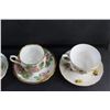 Image 5 : (4) Porcelain Tea Cup & Saucer Sets: Royal Albert & Queen Anne