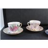 Image 2 : (5) Porcelain Tea Cup & Saucer Sets: Royal Vale & Royal Albert & Cololough, Queen Anne