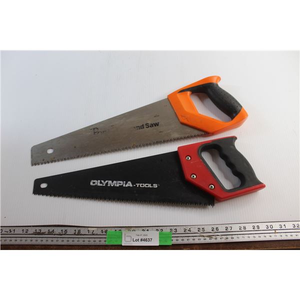 (2) 14'' Hand Saws