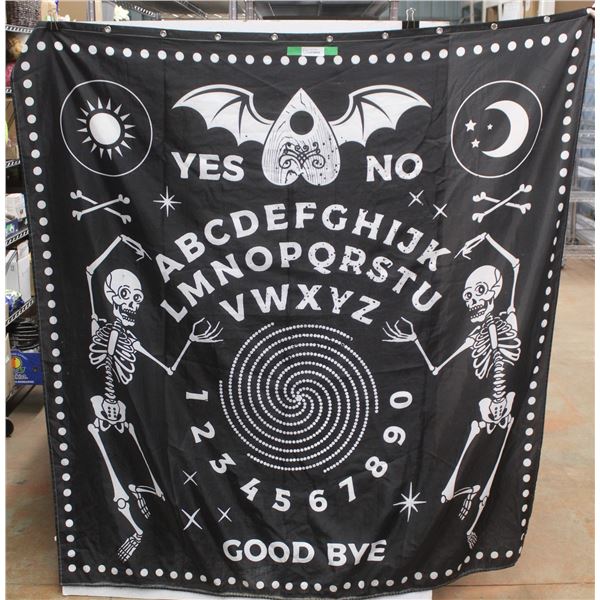 Ouija Board Style Shower Curtain