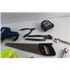 Image 2 : Safety Straps, Soldering Gun, Power Bar, Hand Saw, Tape Measure, Box Cutter, Adjustable Wrench and M