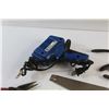 Image 4 : Safety Straps, Soldering Gun, Power Bar, Hand Saw, Tape Measure, Box Cutter, Adjustable Wrench and M