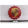 Image 1 : Porsche Bottle Cap Metal Wall Art 8.5"Dia x 1" Thick