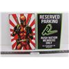 Image 1 : (2) Metal Wall Art (Saskatchewan Rush & Deadpool) 12" x 8"
