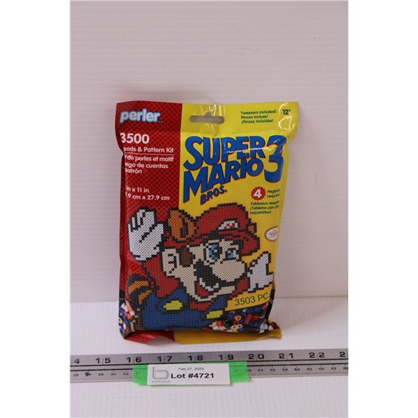 Perler Brand Super Mario 3 Beads & Pattern Craft Set - Sealed