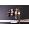 Image 1 : (4) Watches: Wood Watch, GloBlu, Quartz - As Is