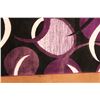 Image 3 : Purple Geometric Runner Carpet - 27" x 91"