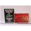 Image 1 : (2) Metal Signs: Saskatchewan Rush & Circus - 8" x 12"