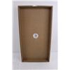 Image 3 : Wooden Wall Art 22" x 12" x 1.5", (2) Clear Plastic Wall Mountable Display Shelves 15.5" x 20" x 2"