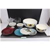 Image 1 : Assorted Ceramic Dishes, Bowls, Crystal & Glass Trinket Dishes (Large Crock Shop Bowl 12"Dia x 5.25"