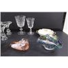 Image 3 : Set of 6 Glass Candle Holders, (3) Asian Style Soup Bowls & Utensils, Trinket Dishes, Crystal Wine G