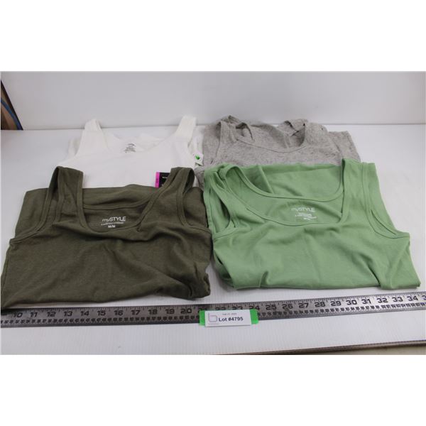 (4) Athletic Tops - Medium Size (myStyle, George, Athletic Works) All Appear Unused