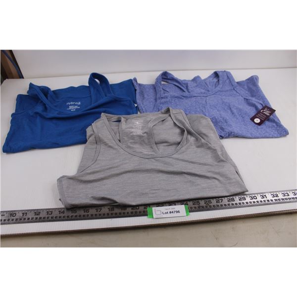(3) Athletic Tops - Medium Size (myStyle, Ella, Athletic Works) All Appear Unused