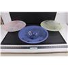Image 1 : (3) Art Deco Glass Presentation Bowls 13.5" Dia