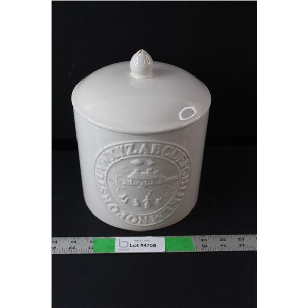 10" Tall Ceramic Cookie Jar