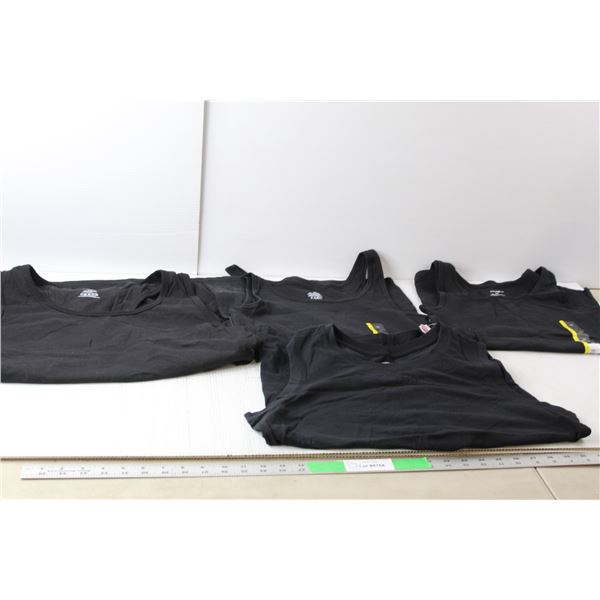 (4) Men's & Women's Black Tank Tops- George, Mountain Ridge-L