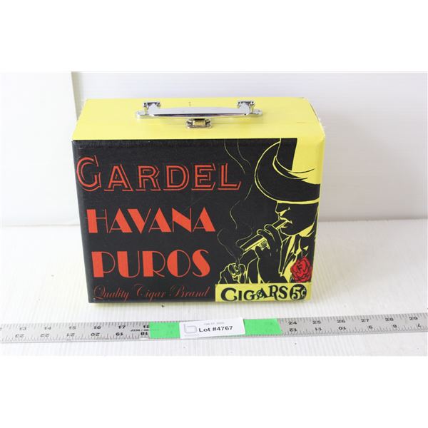 Gardel Cigars Case 7.5" Tall x 9.25" Long