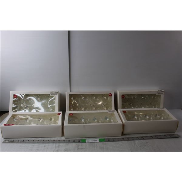 (6) Boxes of Glass Christmas Ornaments