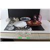 Image 1 : Glass Bowl, Trays, Ceramic Bowl, Misc.