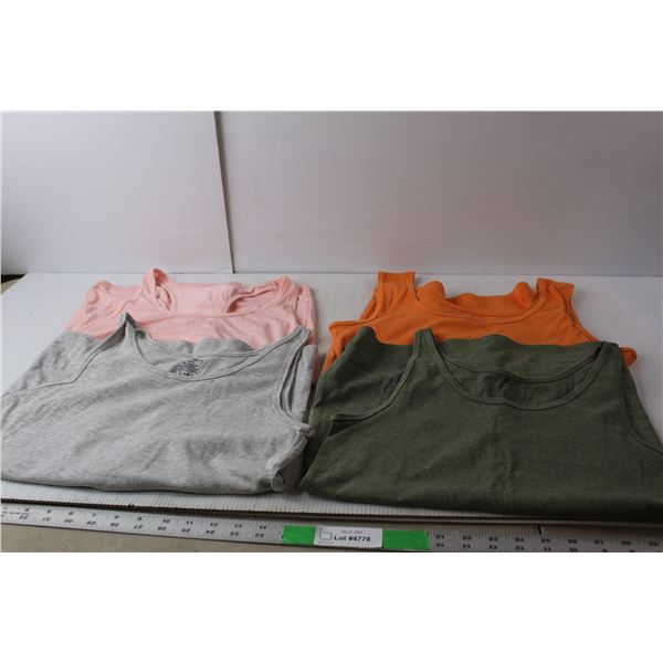 (4) Women's Tank Tops- My Style, George, Athletic Works-XL