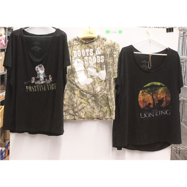 (3) T Shirts - Size 4XL & M