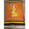 Image 1 : Lion King Children's Blanket - 50" x 32"