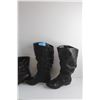 Image 5 : (2) Pairs of Faux Leather High Ladies Boots - Size 8B