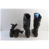Image 6 : (2) Pairs of Faux Leather High Ladies Boots - Size 8B