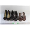Image 1 : (3) Pairs of Ladies Heels Closed & Open Toe Shoes - Size 8 1/2
