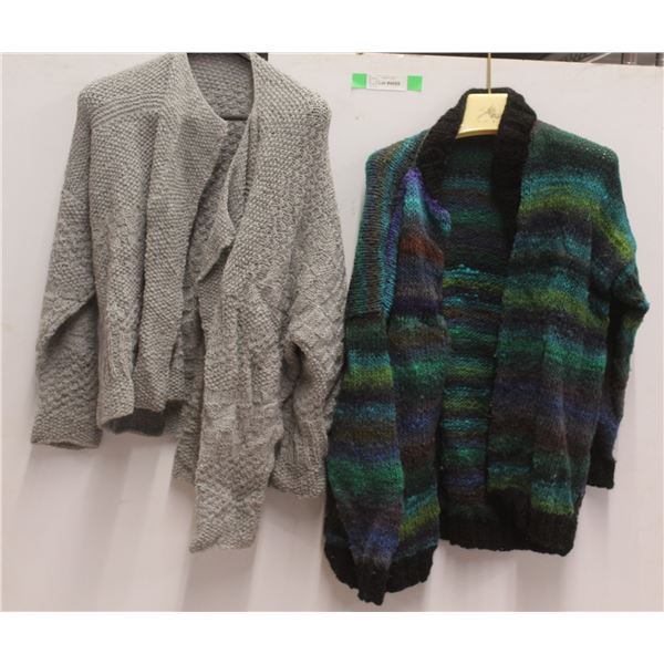 (2) Knit Cardigans - Size M