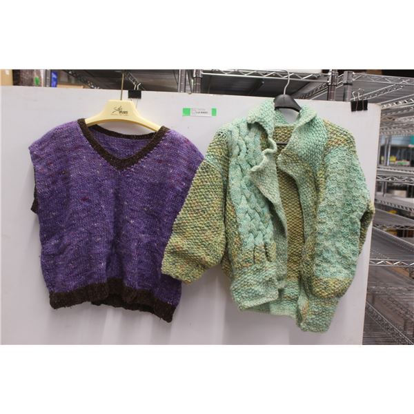 Knit Vest and Cardigan - Size S & M