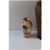 Image 3 : Ceramic Polynesian Decor, Wicker and Ceramic Flower Vases