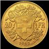 Image 2 : 1927-B Swiss Gold 20 Francs 0.1867oz GEM BU