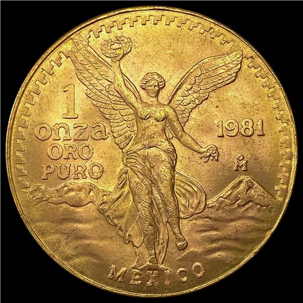 1981 Mexico Gold 1oz Onza GEM BU