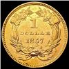 Image 2 : 1857 Rare Gold Dollar UNCIRCULATED