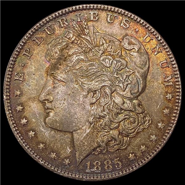 1885 Toned Morgan Silver Dollar UNCIRCULATED