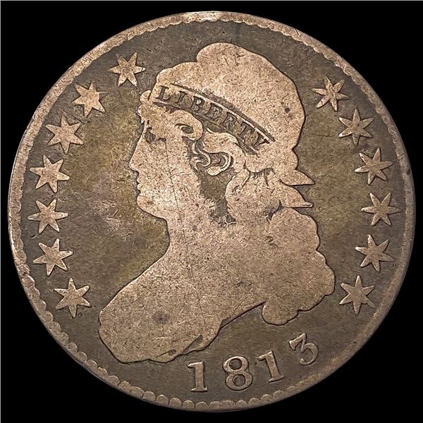 1813 50/UNI Capped Bust Half Dollar CIRC