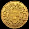 Image 2 : 1927-B Swiss Gold 20 Francs 0.1867oz GEM BU