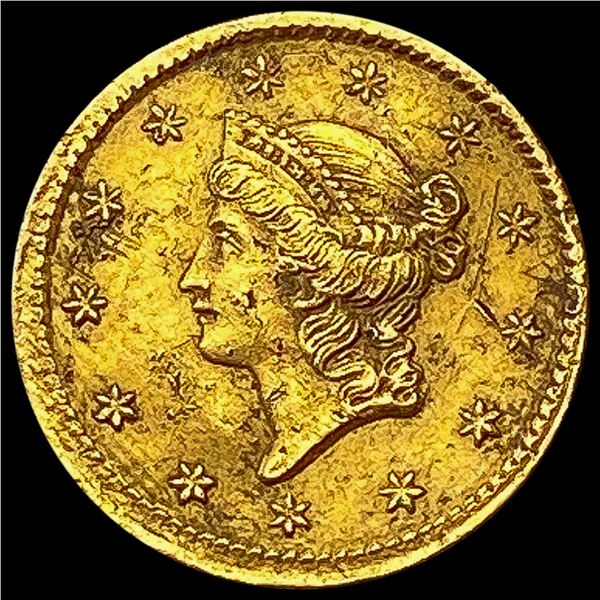 1853 Rare Gold Dollar NEARLY UNCIRCULATED